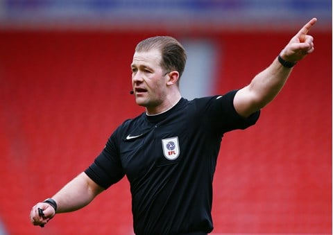 OFFICIALS: Referee Watch versus Blackburn Rovers